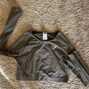 Gymshark long sleeve crop top